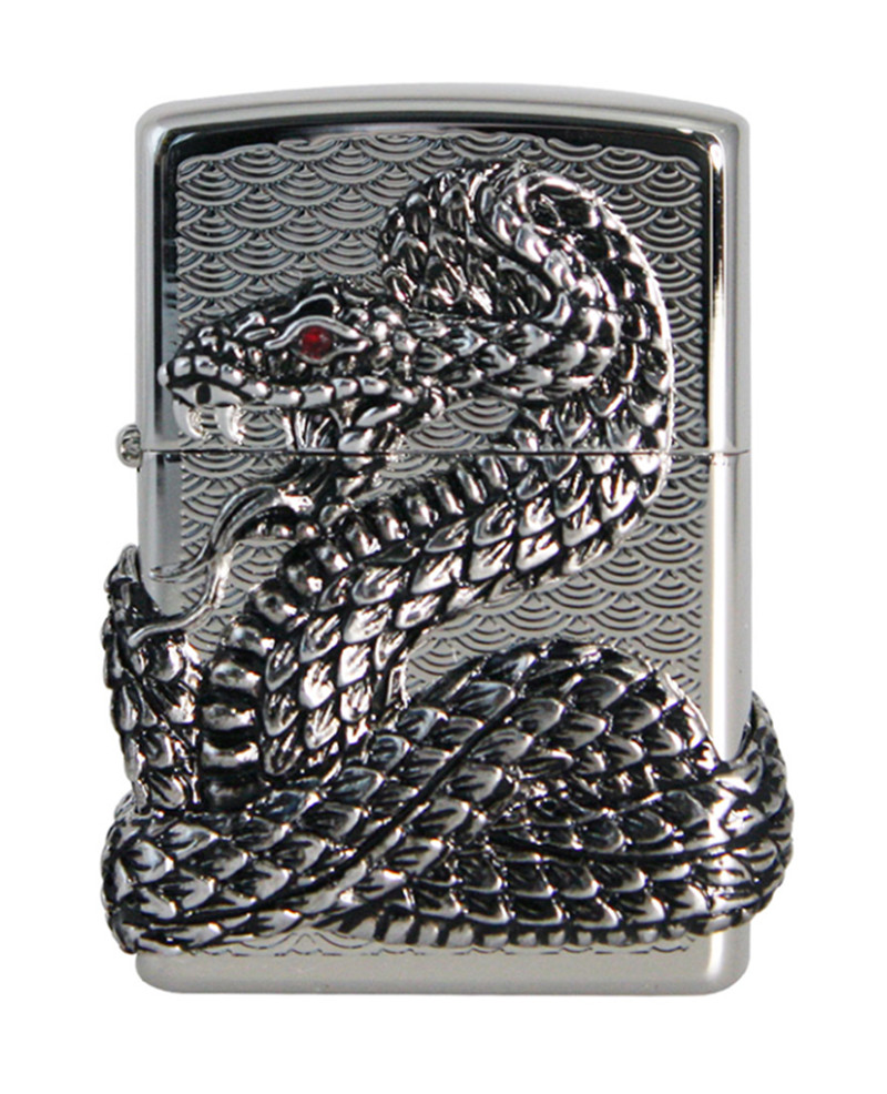 Snake Coil Silver Genuine Windproof Free Shipping New In Box