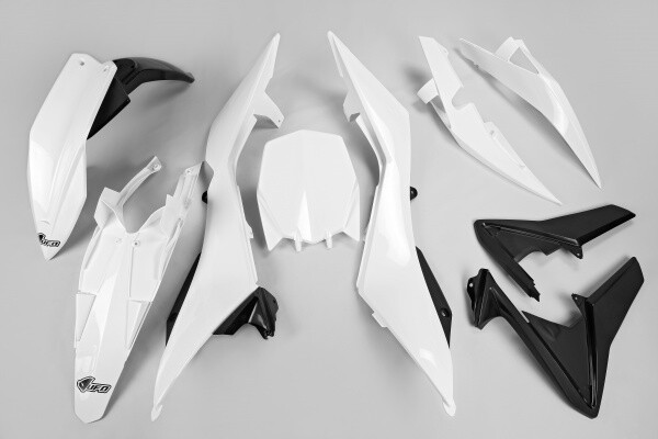 Set Plastics Motorradverkleidungen Husqvarna TC 449 - 499 2011 - 2013 Weiß Ufo-image