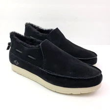 Sperry Moc Sider WR Mens Size 10.5 Black Suede Comfort Casual Shoes STS23724