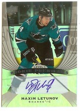 2020-21 Upper Deck Trilogy Maxim Letunov RC Rookie Premieres Auto #'d 088/399 