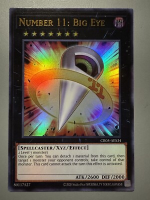 level 11 yugioh cards YU-GI-OH! Number 11: Big Eye - BLC1-EN001 - Secret Rare An individual card from the Yu YUGIOH NUMBER 11: BIG EYE