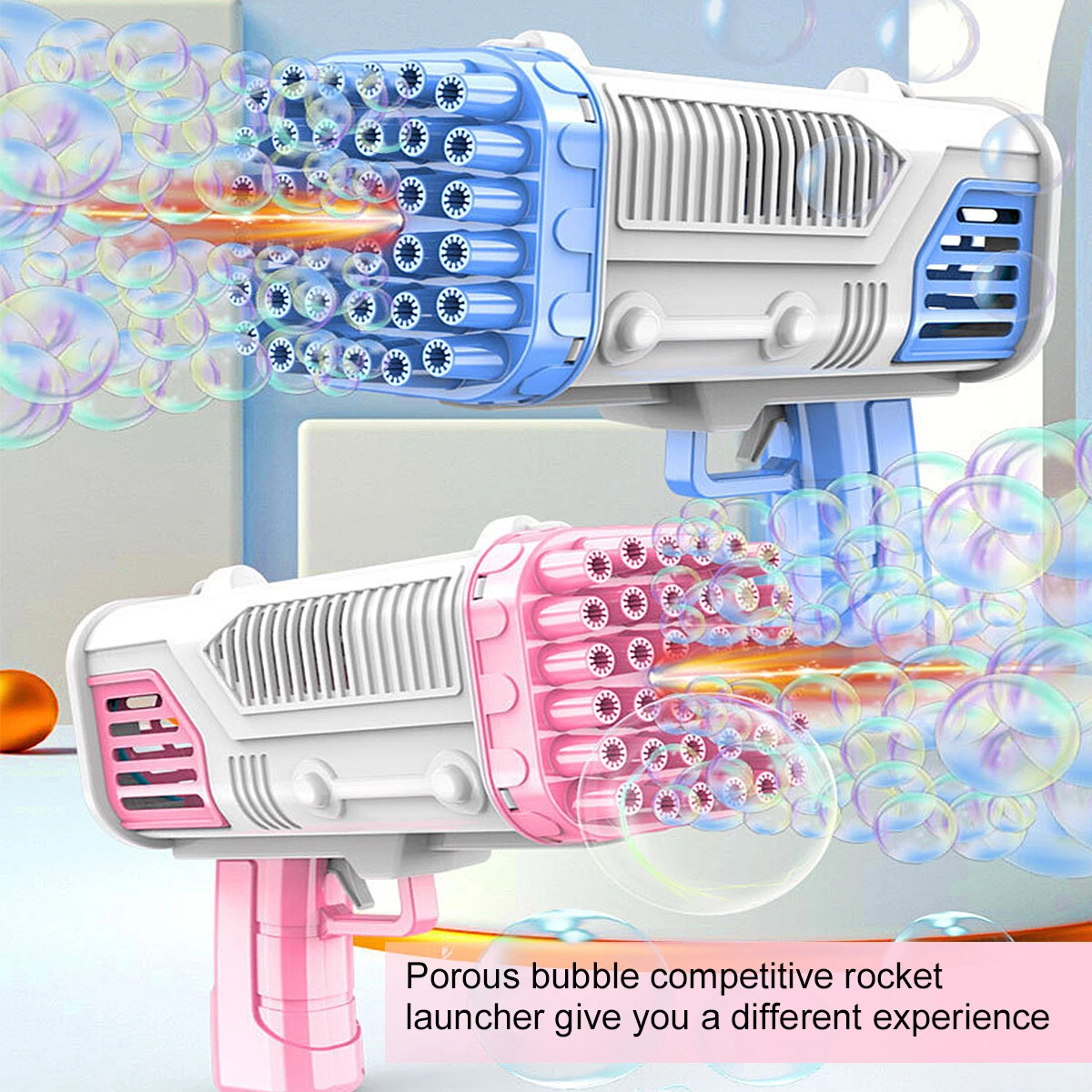 Rocket Launcher Bubble Gun Kid Gun Bubble Electric Toy Gun For