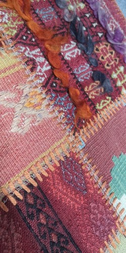 decorative kilim rug turkish kilim rug vintage kilim hemp kilim Patchwork rug - Picture 4 of 7