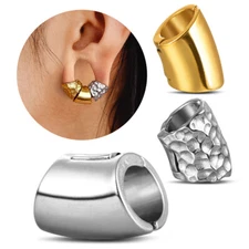 2PCS Hot 00g Hammered Lobed Cuff Ear Gauges Plug Ear Tunnels Stretcher Cartilage