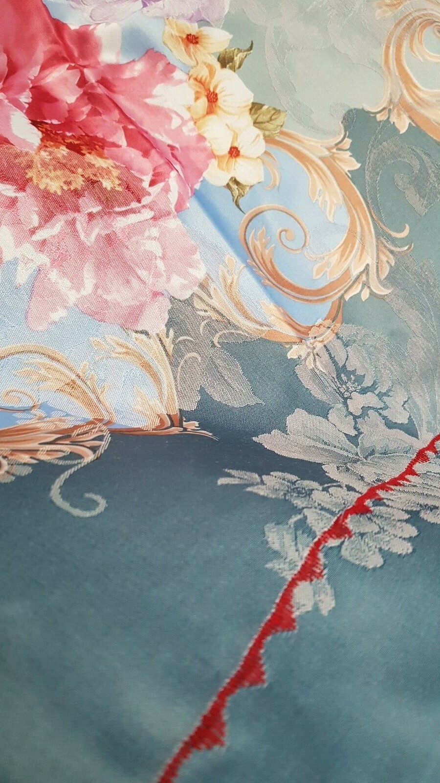 100 cotton jacquard sateen queen size bed duvet set + flat sheet NWOT