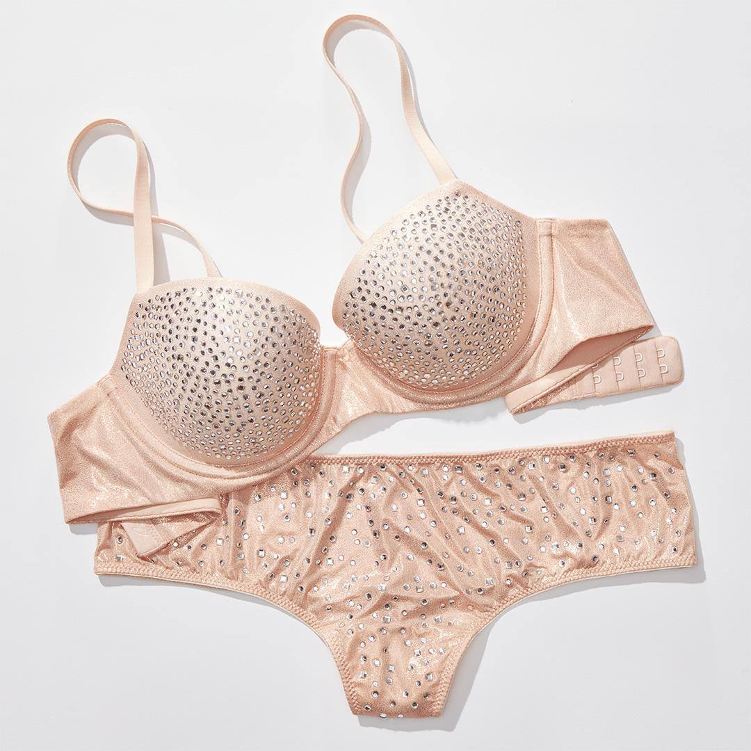 Victoria's Secret Body by Victoria Lightly Lined Demi Bra (34B-38DD),  Champagne Lace, 34C : : Fashion