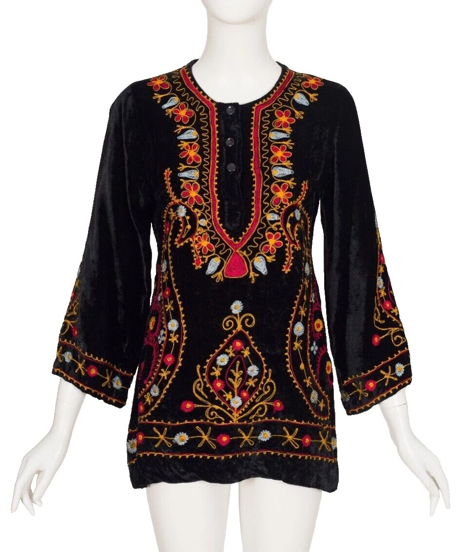1970s Ethnic/Peasant Tops & Blouses for Women