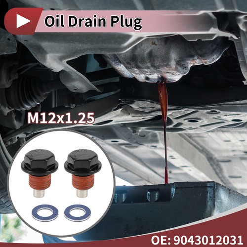 1 Set Oil Drain Plug for Toyota Tundra Camry No.9043012031 Red