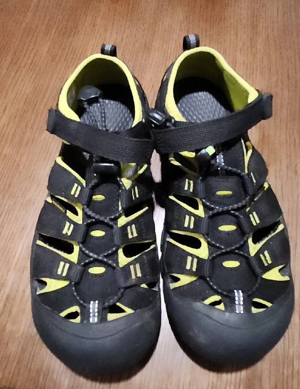 KEEN Sandali sportivi da trekking Appassionati neri verdi impermeabili taglia 4