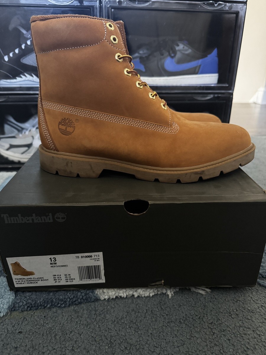 Timberland Classic 6 Inch Boots Men 13 M Wheat Tan Waterproof