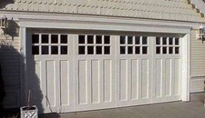 Aspen Design - [16' x 7'] Craftsman Solid Paint Grade Wood Garage Door 