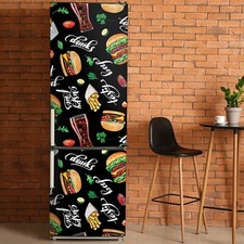 Kühlschrank Dekoration Folie Klebefolie für Küche Fast Food