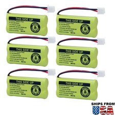 6pcs 550mAh Cordless Phone Battery For Uniden BT-184342 AT T LUCENT BT18433 USA