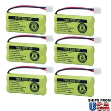 6pcs 550mAh Cordless Phone Battery For Uniden BT-184342 AT&T LUCENT BT18433 USA