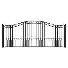ALEKO Garden Paris Style Ornamental Steel Single Swing 14 ft Driveway Gate