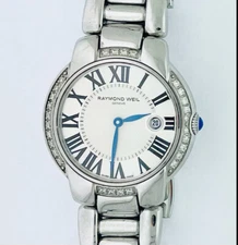 Raymond Weil Women's Jasmine Silver Dial Stainless Diamond 29mm Swiss Watch