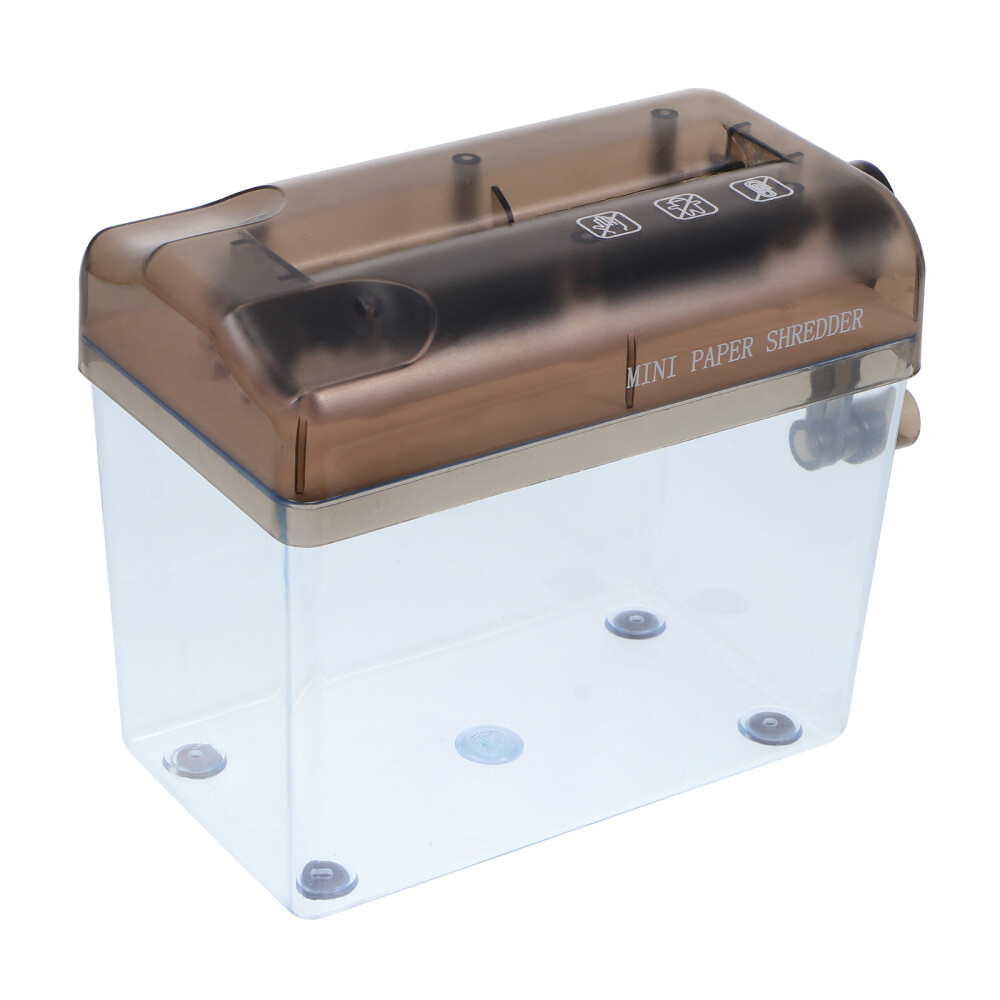 Paper Shredder for Home Use Desktop Manual A4 Document Cutting Machine-image