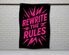 Motivational Gym Flag - Fitness Wall Decor for Home Gym