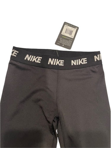 New Nike Dry Girls DRY-FIT Leggings Pants 36B293-023 Size 6 Black - Picture 4 of 4