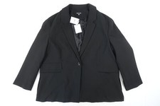 Whistles Black 12 Carla Oversized Blazer Coat Jacket Womens Nwt New