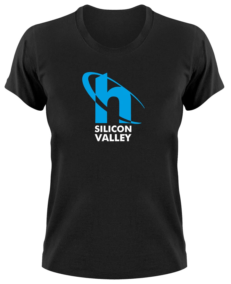 #1 Hooli Logo Damen T-Shirt Silicon Valley TV Serie Pied Piper Fanshirt Fan Geek - Bild 1 von 1