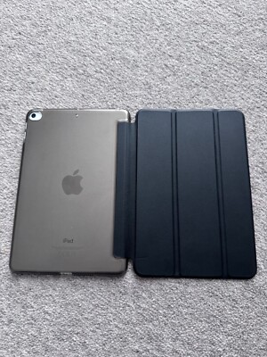 Apple Magnet Smart Case für iPad Mini 5 oder 4 Schwarz Front Transparent Rückseite