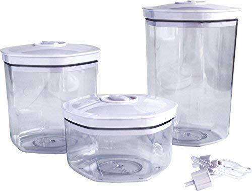 Kit Couvercles Bocaux Sous Vide 9 Pièces + Pompe - Conservation Aliments Manuel