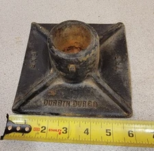 Vintage Durbin Durco Cast Iron Tapper or Stamper Tool Head, 6"x6"