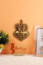 Yali Brass Wall Hanging, Evil Eye Protector, Hangings for Home Decor