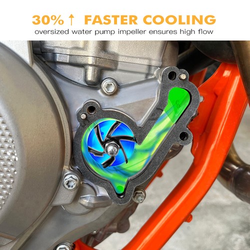 NICECNC Water Pump Impeller Cooler Kit For GAS GAS EC MC EX 250F 350F 2021-2023 - Picture 5 of 9