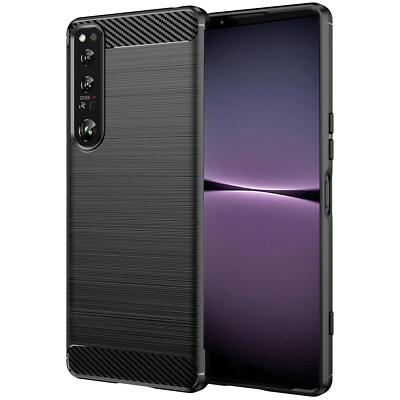 Hülle Carbon für Sony Xperia 1 IV Schutzhülle Handy Case Cover Handyhülle
