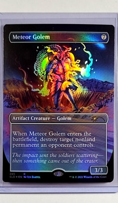 2021 MTG Magic the Gathering SLD Secret Lair Foil #285 Meteor Golem Borderless