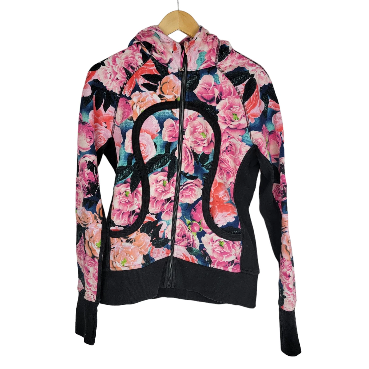 Lululemon Secret Garden Floral Print Scuba Hoodie 10