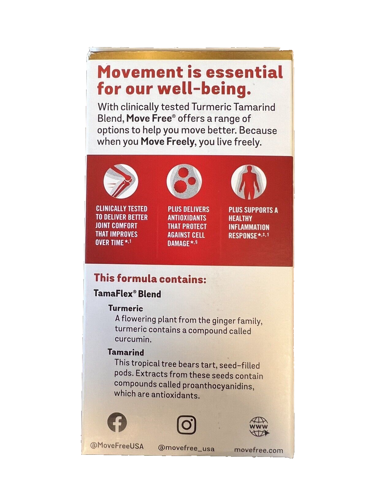 Schiff Move Free Joint Health Ultra Turmeric Tamarind Blend 30 Tablets