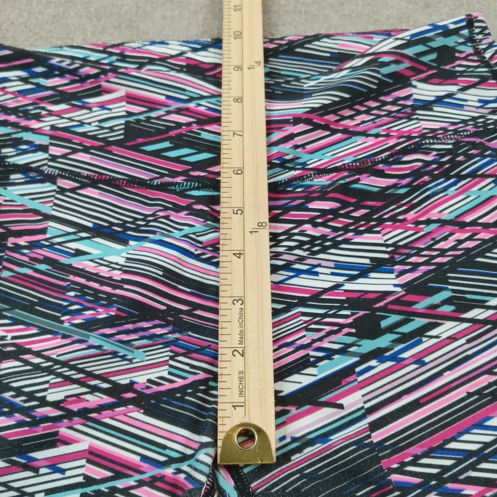 fabletics running capri stretch causal mesh yoga leggings