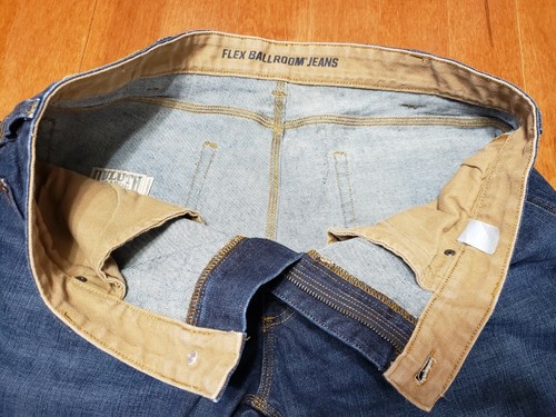 Duluth Trading Flex Ballsaal Jeans blau Jeans Herren 40x32 dunkel waschen Baumwolle Elasthan - Bild 7 von 11