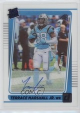 2021 Panini Clearly Donruss Rated Rookie Blue /99 Terrace Marshall Jr Auto 0eo6