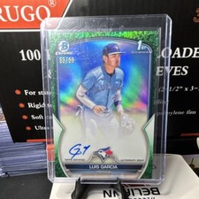 2023 Bowman Chrome Luis Garcia #CPA-LG Green Refractor Auto /99 Blue Jays