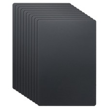 10pcs Metal Business Cards Blanks 2.6x1.8x0.02 Inch Titanium Laser Engrave Black