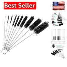 Bottle Cleaning Brushes, 8 Inch Nylon Tube Brush Set, Cleaner for Narrow Neck...