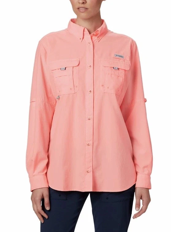 T-shirt Columbia PFG Manches Longues Femme – Rose – Taille S – Neuf Sans étiquette