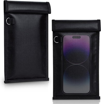 4 Sizes Faraday Bag Phone Car Key Credit Card Wallet Signal Blocker Anti-theft