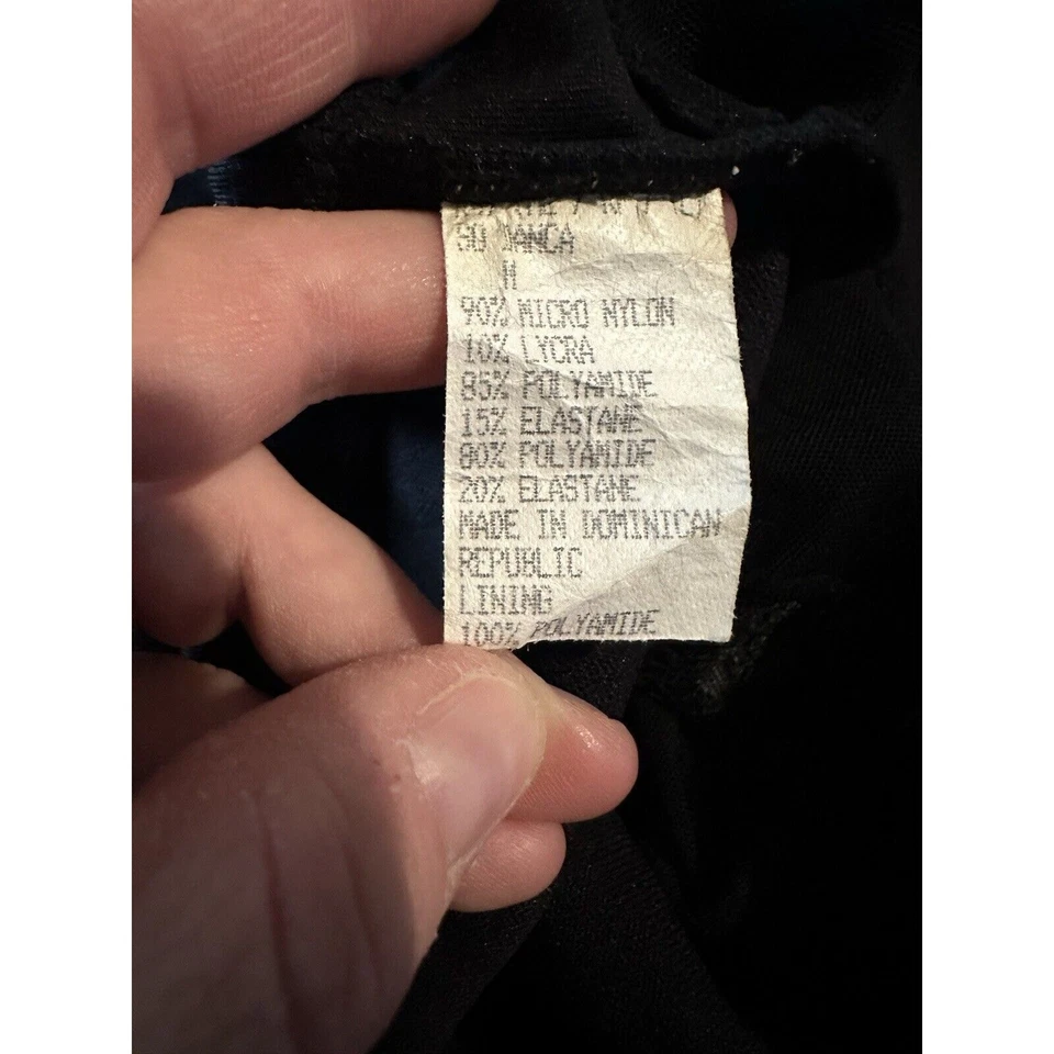 So Danca Black Bralette Lace Back Top Size Medium Pull Over Long Line Sports Bra - Image 3 of 3