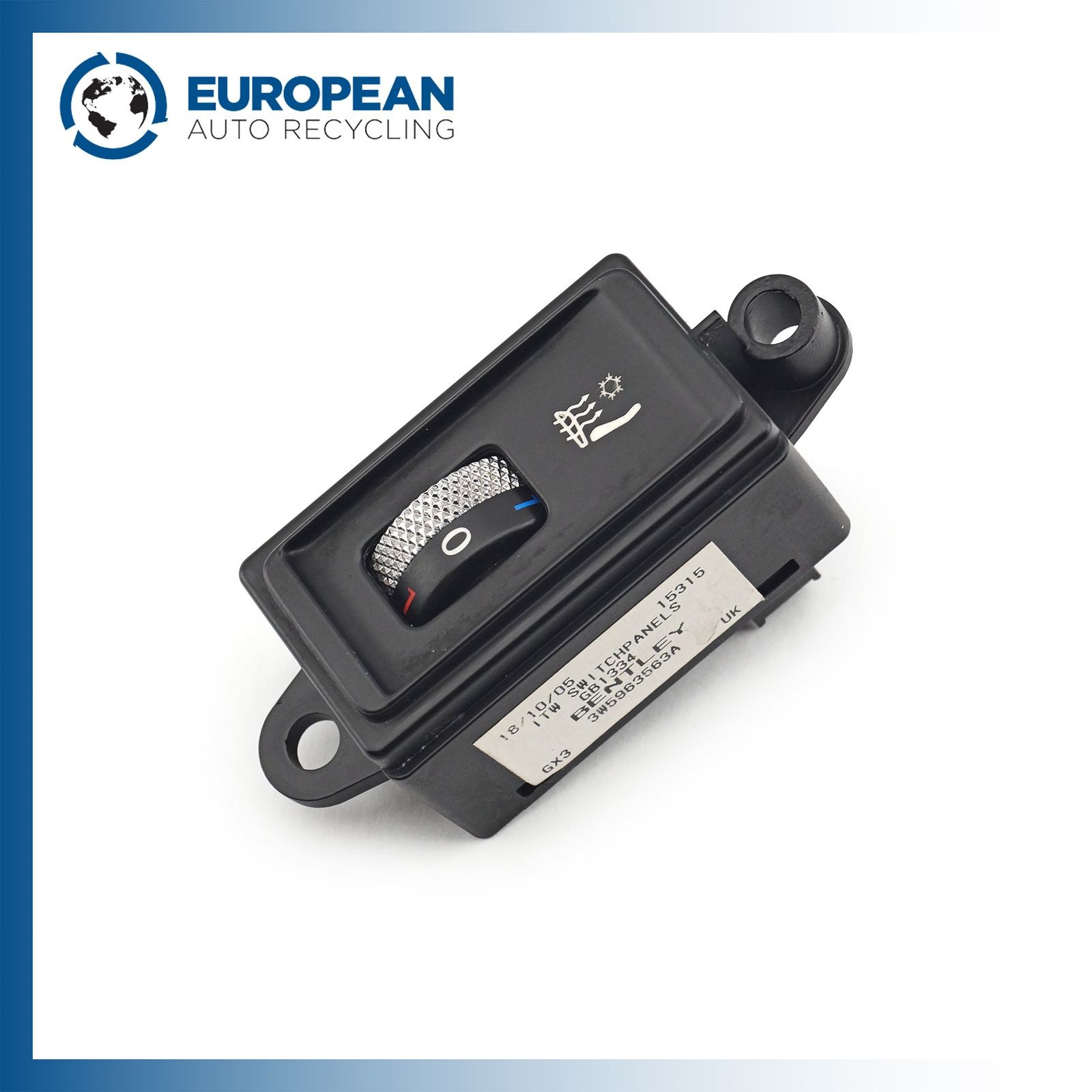 Bentley Continental 2006-2010 REAR+LEFT Seat control switch P/N 3W5963563A