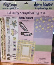 NRN Designs OH BABY SCRAPBOOKING KIT 12x12 Pa...