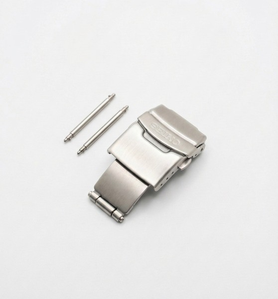 20mm Stainless Steel Watch Clasp for Seiko | Deployment Buckle, Push Button