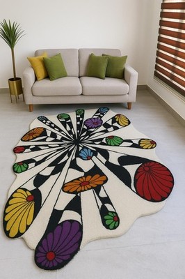 Handmade Rug | Irregular Rug | Wool Rugs | Living Room Rug | Tufted A365