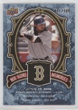 2009 Upper Deck A Piece of History Box Score Memories 447/999 Manny Ramirez 13sp