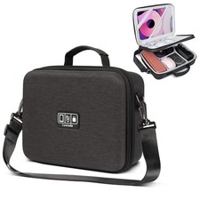 Electronic Organizer Travel Case Large, Tech Organizer Black-Large
