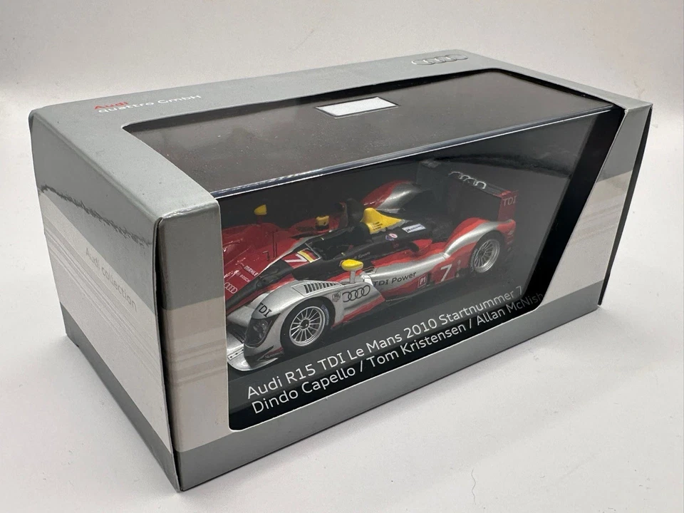 Concesionario Audi R15 TDI Le Mans 2010 escala 1:43 diecast modelo Capello/Mcnish #7 Foto 4 de 4